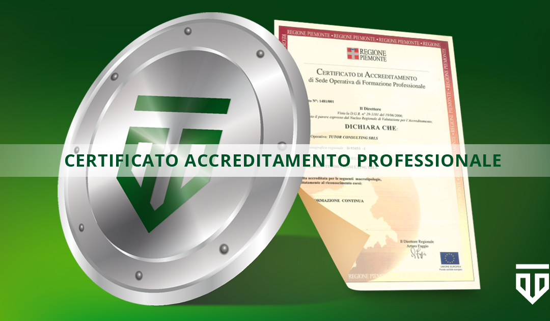 Certificato di accreditamento professionale